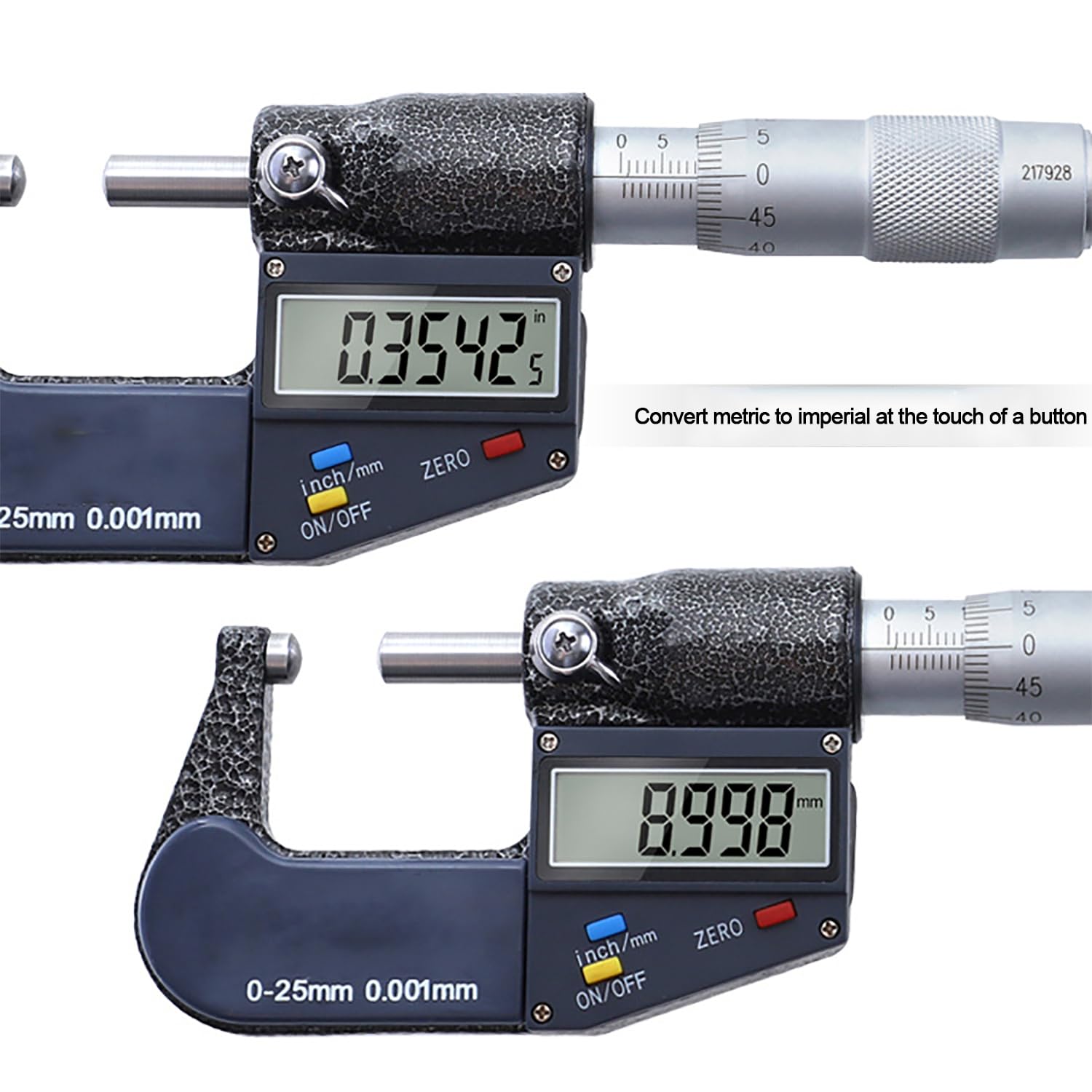 Mikrometr Cyfrowy, Mikrometr Zewnętrzny 0-25 Mm, Cyfrowa Suwmiarka Noniuszowa Z Grzechotką Do Pomiaru Siły, Rozdzielczość 0,001 Mm, Bezpłatna Konwersja Metryczna Dla Inżynierów I Hobbystów