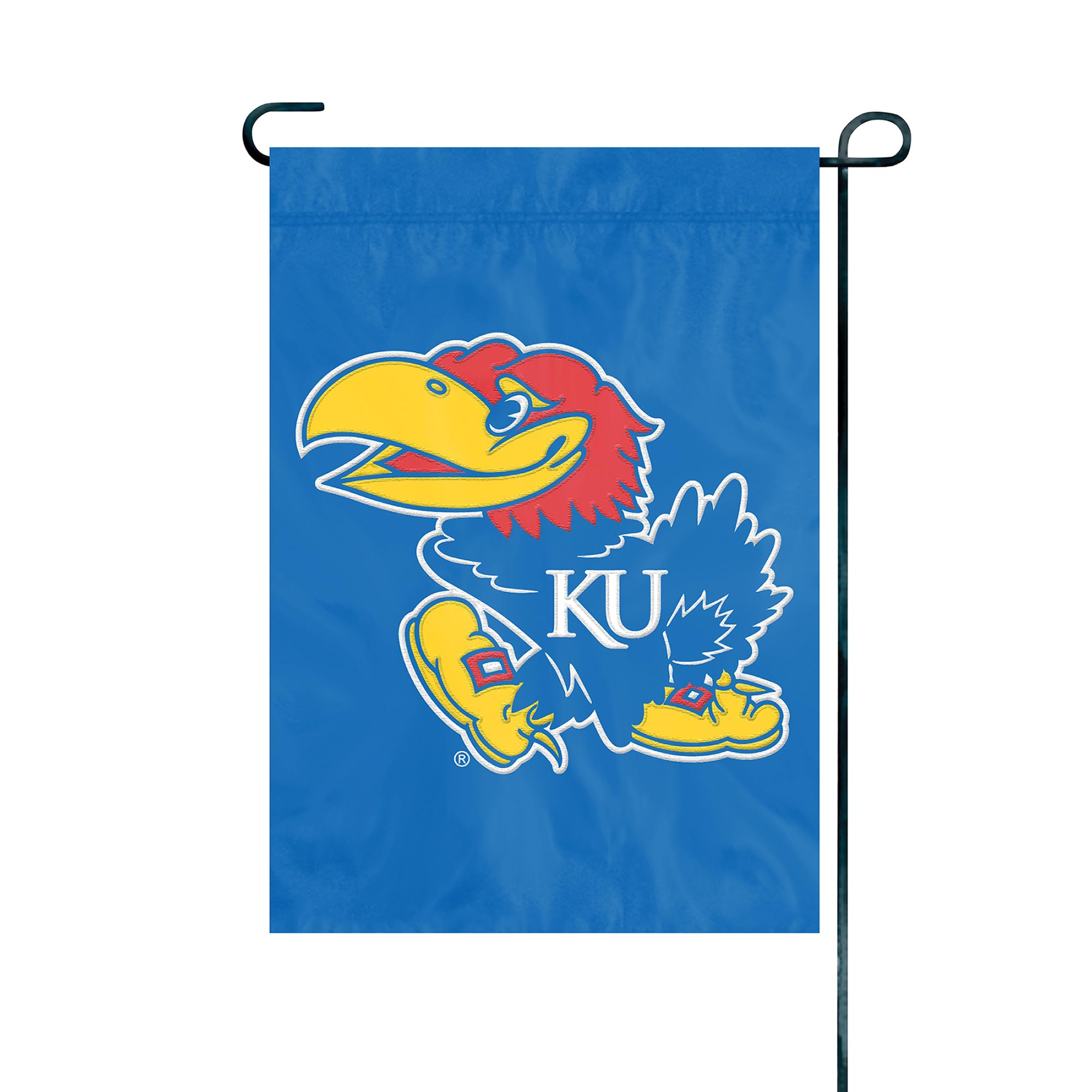 Party Animal NCAA Team Premium Garden Flag, Nylon, Kansas Jayhawks