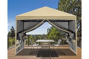 MASTERCANOPY Pop-Up Screen Canopy with Protective Netting Walls