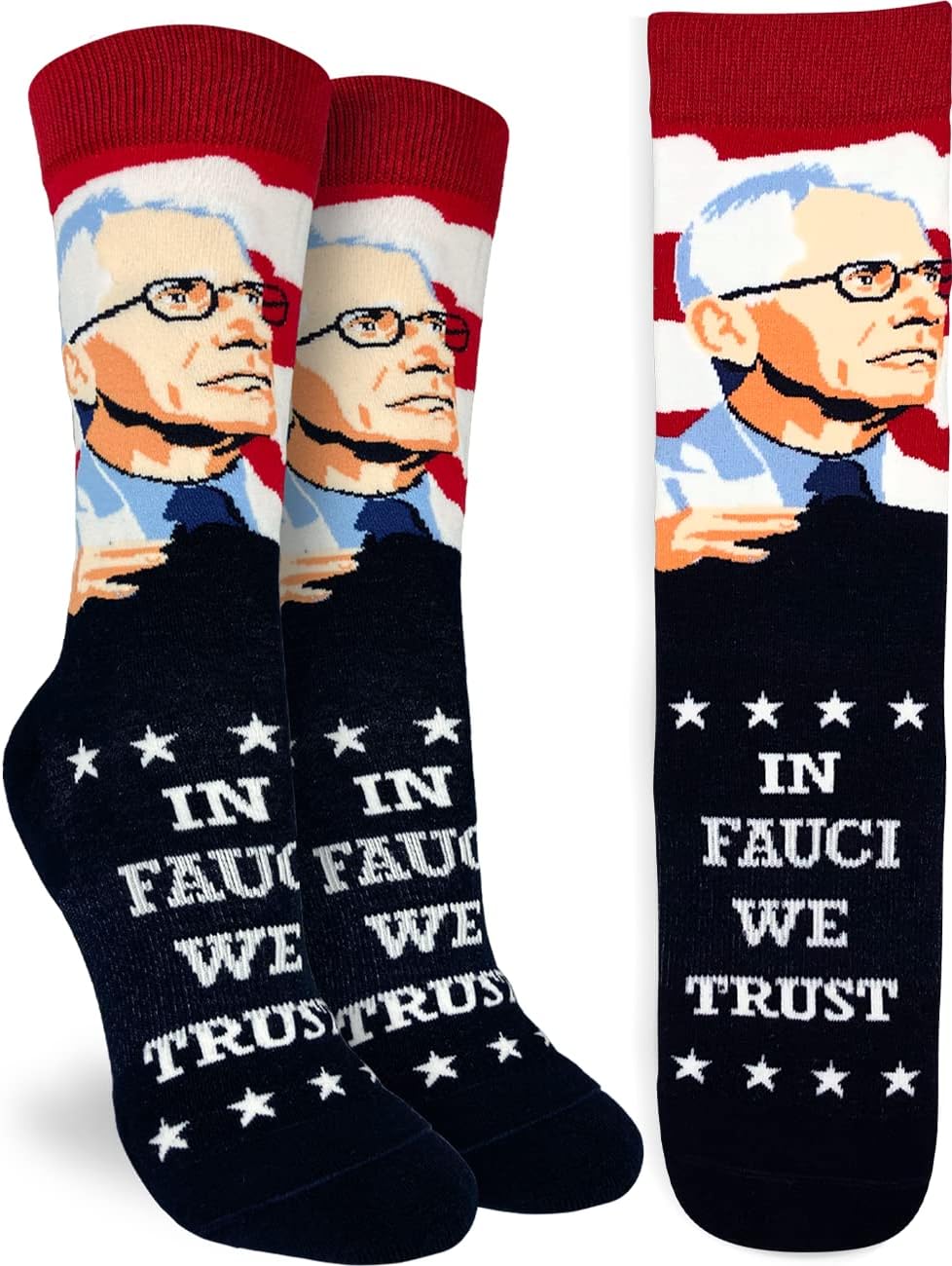 Good Luck Sock Women's Dr. Anthony Fauci Socks, Adult