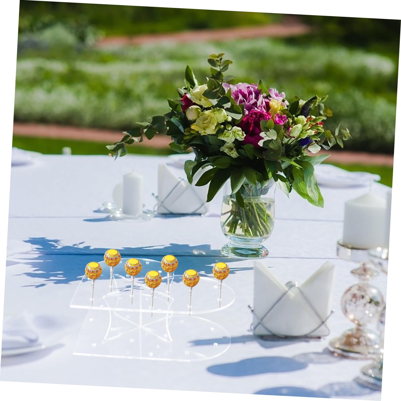 Herzförmiger Acryl Cake Pop Ständer Transparent Mit 15 Löchern Für Desserttisch Präsentation Lutscherhalter Party