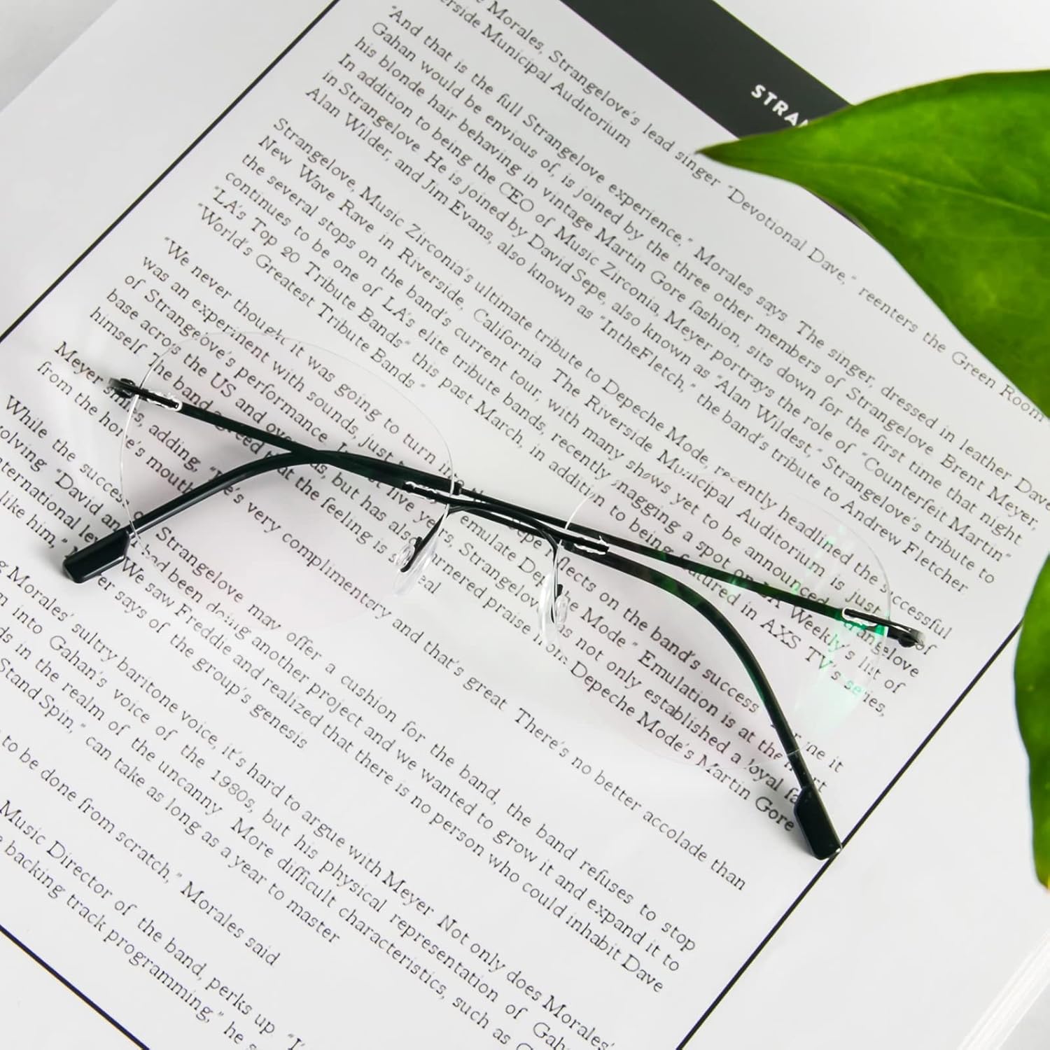 Round rimless reading glasses super light titanium alloy Reader for men and women - Image 5