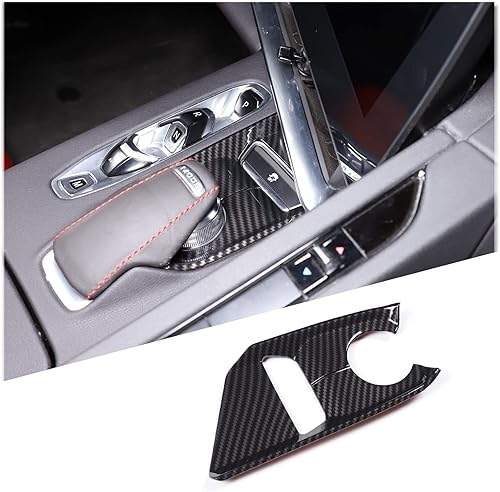 Daeiclru Cubierta del panel de la palanca de cambios compatible con Chevrolet Corvette C8 2020-2023, cubierta de perilla selectora de modo de unidad