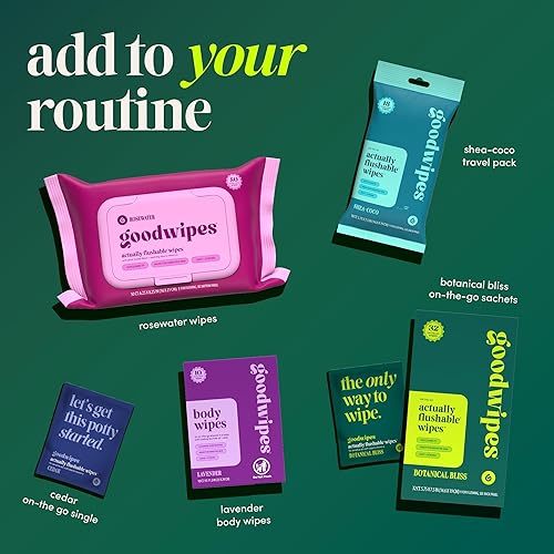 Miniatura 8 de goodwipes Toallitas desechables para glúteos  Vitamina E y aloe  Seguro para alcantarillado y séptico  Toallitas húmedas extra grandes para adultos