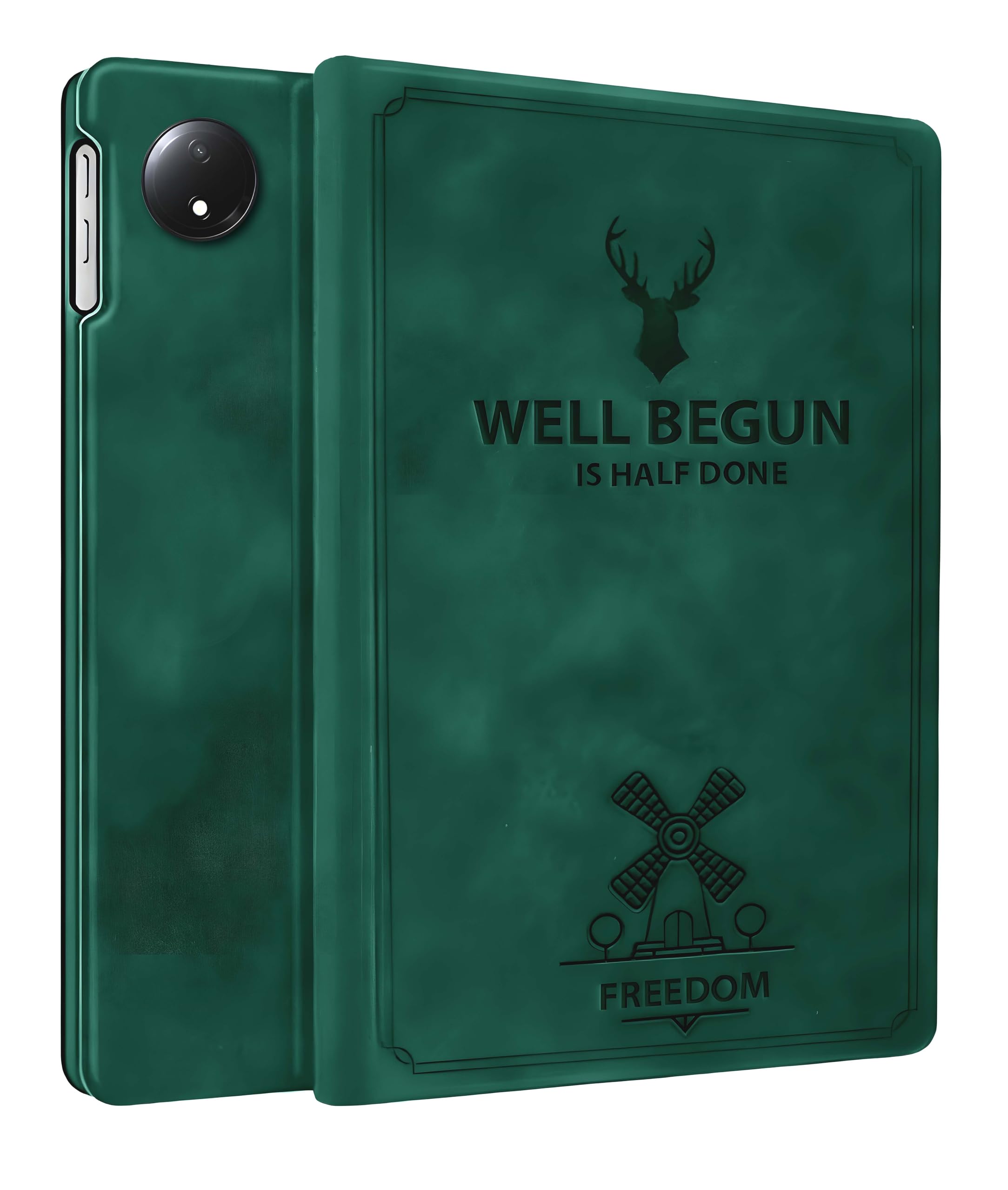 ProElite Case Cover for Redmi Pad SE 8.7 inch Case, Deer Flip case Cover for Redmi Pad SE 8.7 inch Tablet [Auto Sleep Wake Feature], Dark Green-image-32