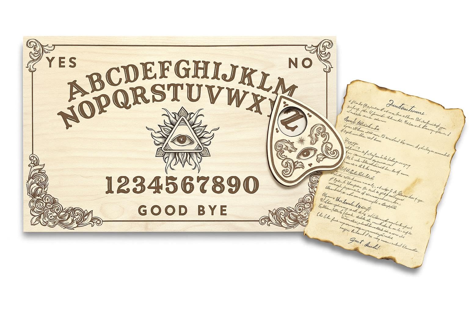JYTAPP Ouija Make-up-Tasche – Wasserdichter Kosmetikbeutel Mit Ouija-Board-Motiv, 22,9 X 17 Cm