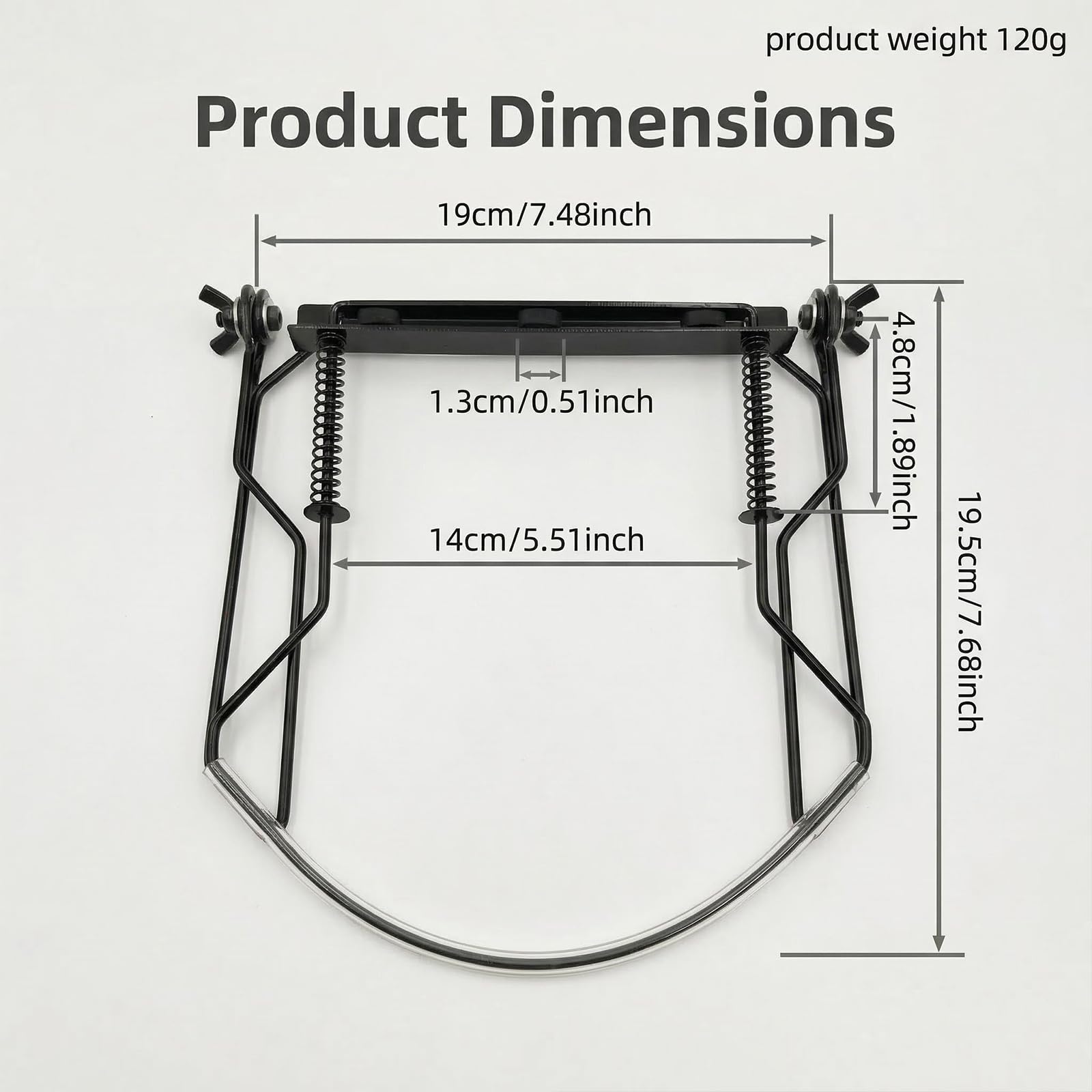 Support d'Harmonica à 10 Trous, Support de Cou en Métal avec Tubes Souples, Distance Réglable Maintien Stable, Convient à Toutes les Marques pour Pratiques et Concerts (Noir)