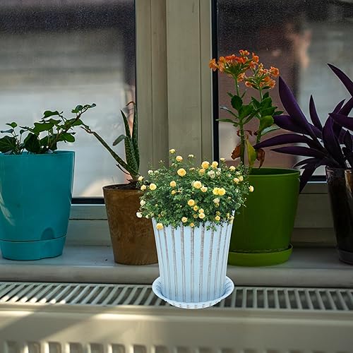 Miniatura 7 de Happyyami 2 juegos de macetas de orquídeas macetas decorativas para bonsái, maceta de interior con macetas de drenaje para plantas, macetas para