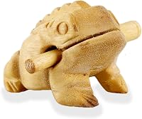 ART-CRAFT Fa Béka Hangszer Kurbágahang Effekt Zenei Eszköz Barna Ahşap 11cm Relaxációs Terápia 3