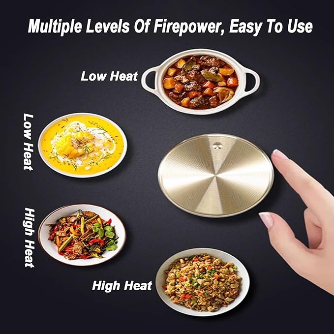 Estufa a Gas 2 Quemadores, Vidrio Templado Negro, Mesa/Sobremesa miniatura 6