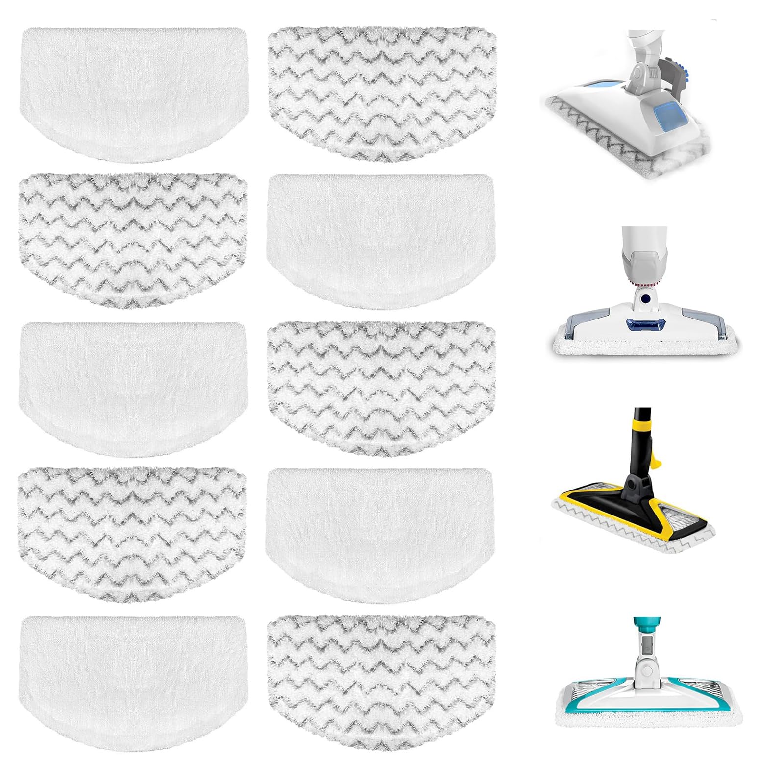 APRIL-FLOWER 10 Pack 1940 1806 2685A Steam Mop Pads - steam cleaners steam mops and accessories | Mubboo