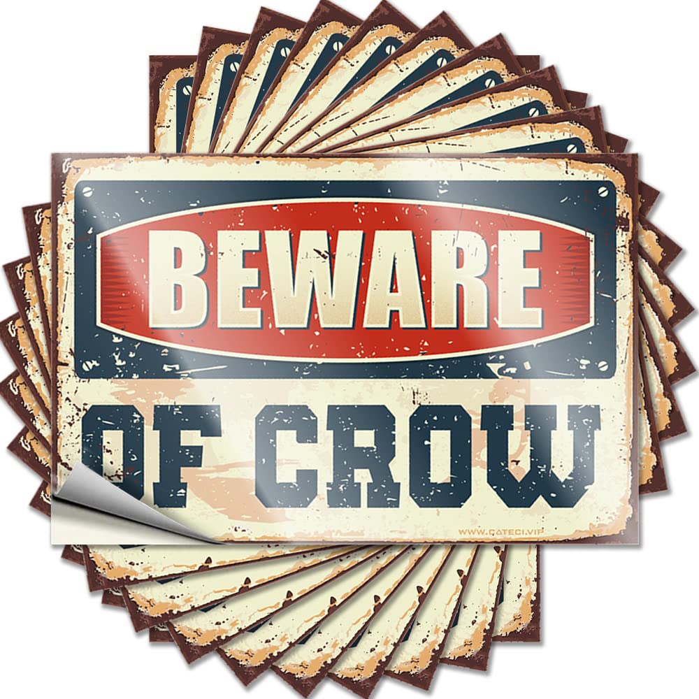 Beware of Crow Bumper Inspirational - Funny Stuff Saying Self Adhesive Sticker(8X12CM)