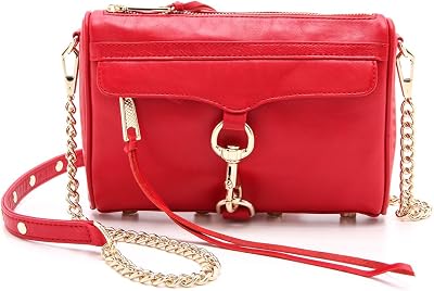 Rebecca Minkoff Mini MAC Convertible Cross-Body Bag,Crimson,One Size
