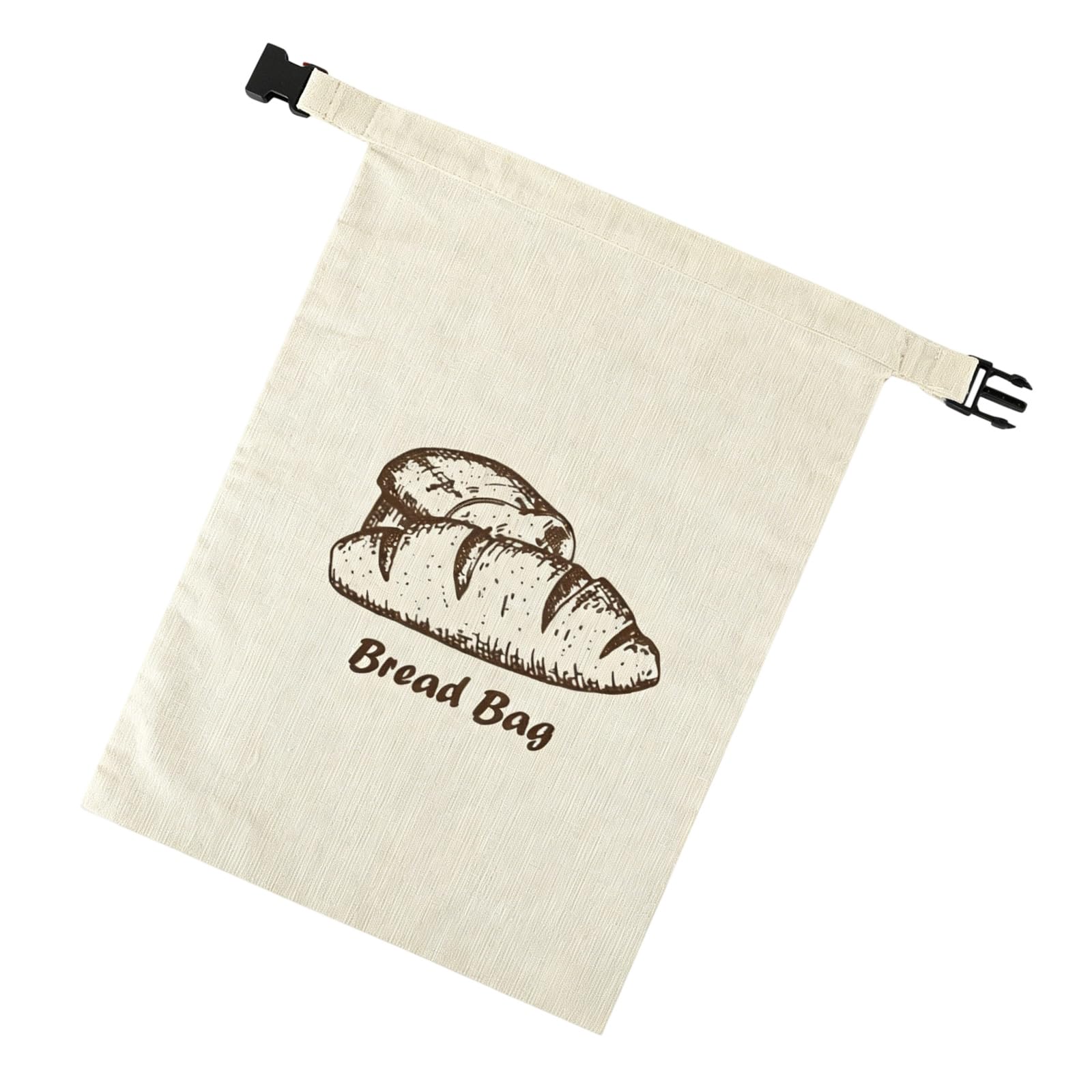 Premium Lockstitch Hemmed Bread Bag for French Loaves Features Pull Cord and Space Saving Flat Fold Design Bread Supervisor