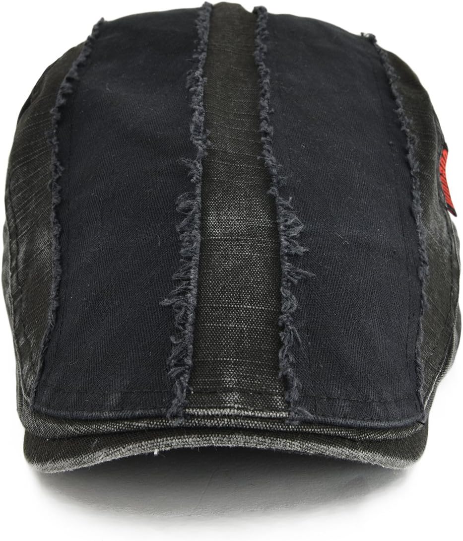 VOBOOM 100% Cotton Distressed Ivy Newsboy Caps Cabbie Gatsby Hat - Image 3