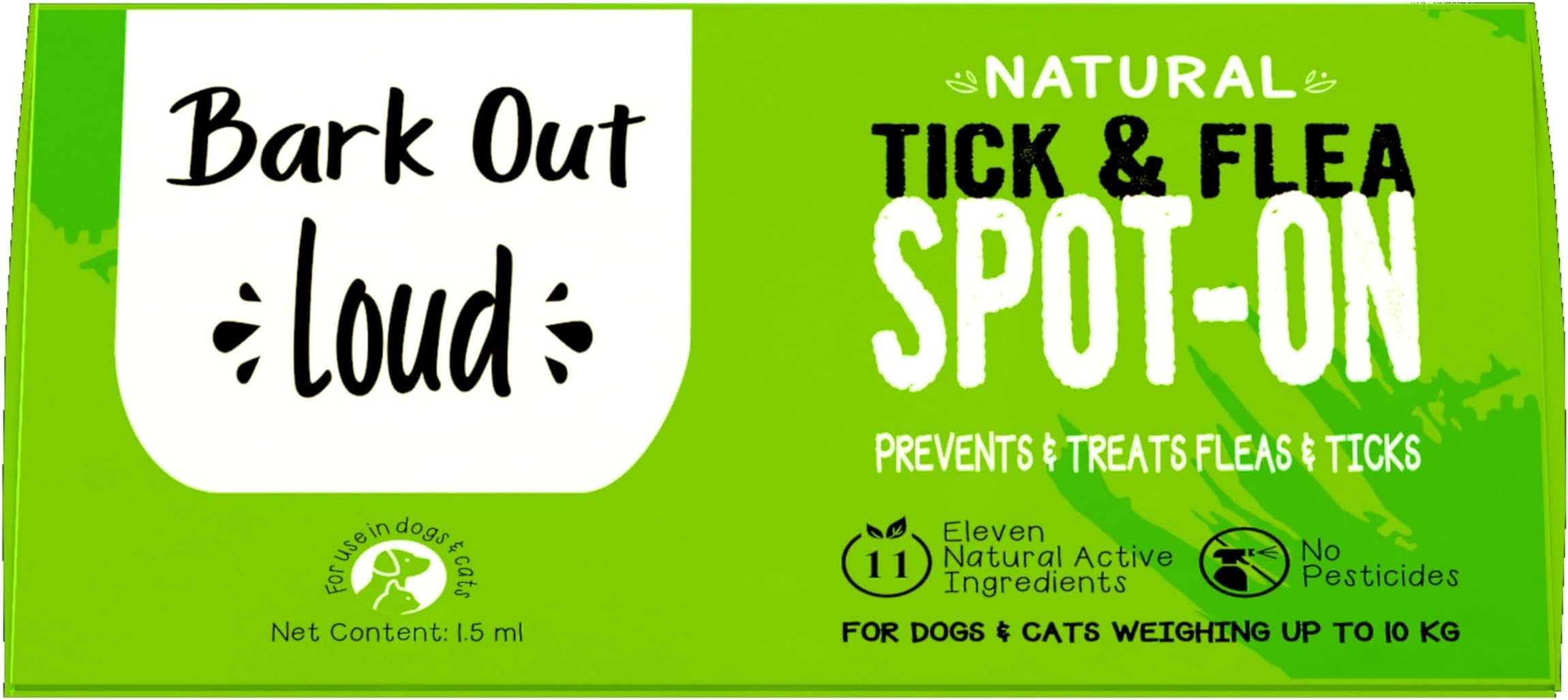 Vivaldis-Natural Spot On - Preventive Treatment Against Fleas&Ticks. Enriched with 11 Essential Oils. Ensures Healthy Coat for Dogs & Cats. 1.5 ml- for Dogs Weight upto10kg