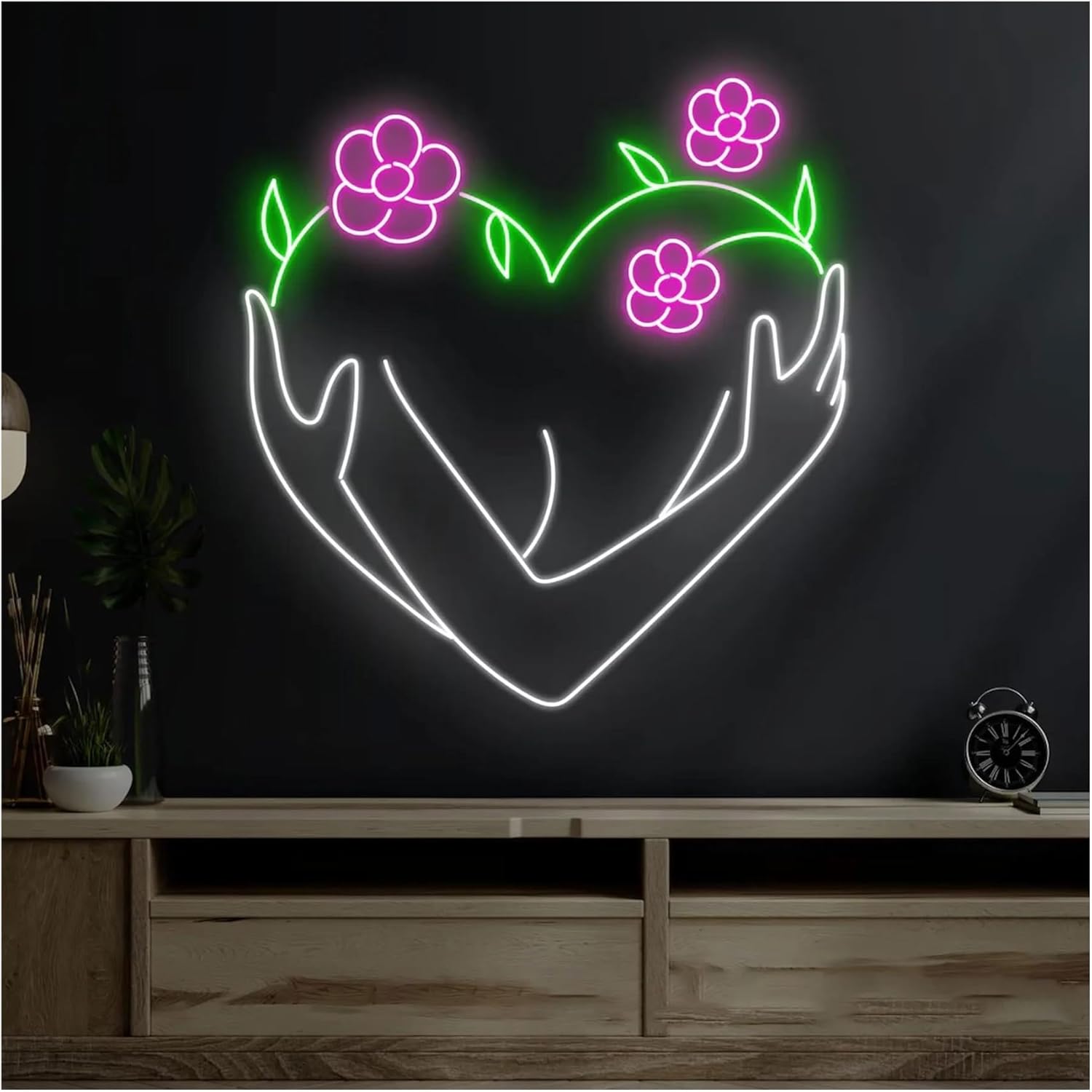 ネオンインテリア 店舗インテリア フラワー 照明 ネオンサイン