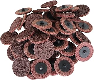 50Pcs Quick Change Sanding Discs 2 Inch Medium Surface Prep Conditioning Discs Fit for Surface Strip Grind Polish Burr Finish