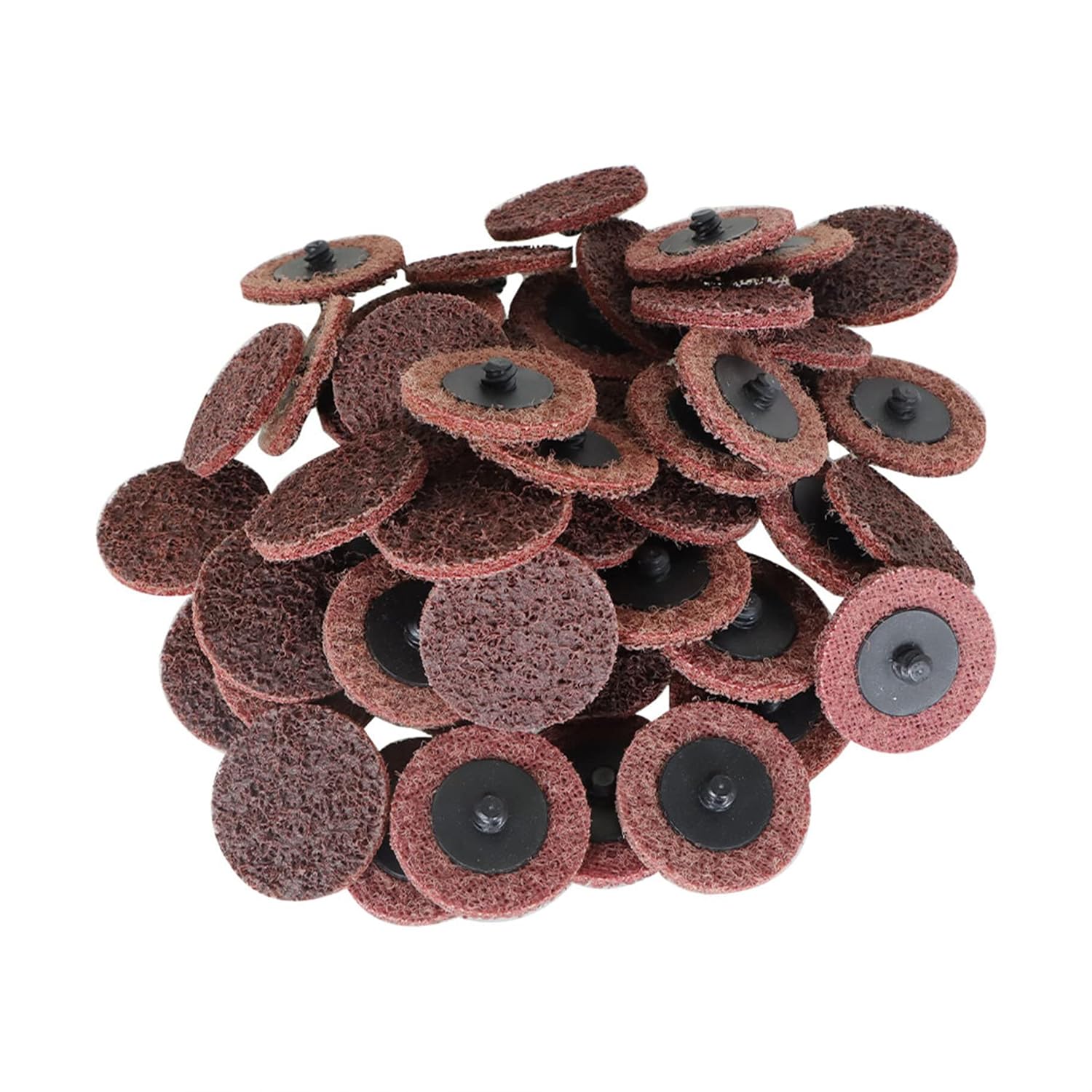 50Pcs Quick Change Sanding Discs 2 Inch Medium Surface Prep Conditioning Discs Fit for Surface Strip Grind Polish Burr Finish