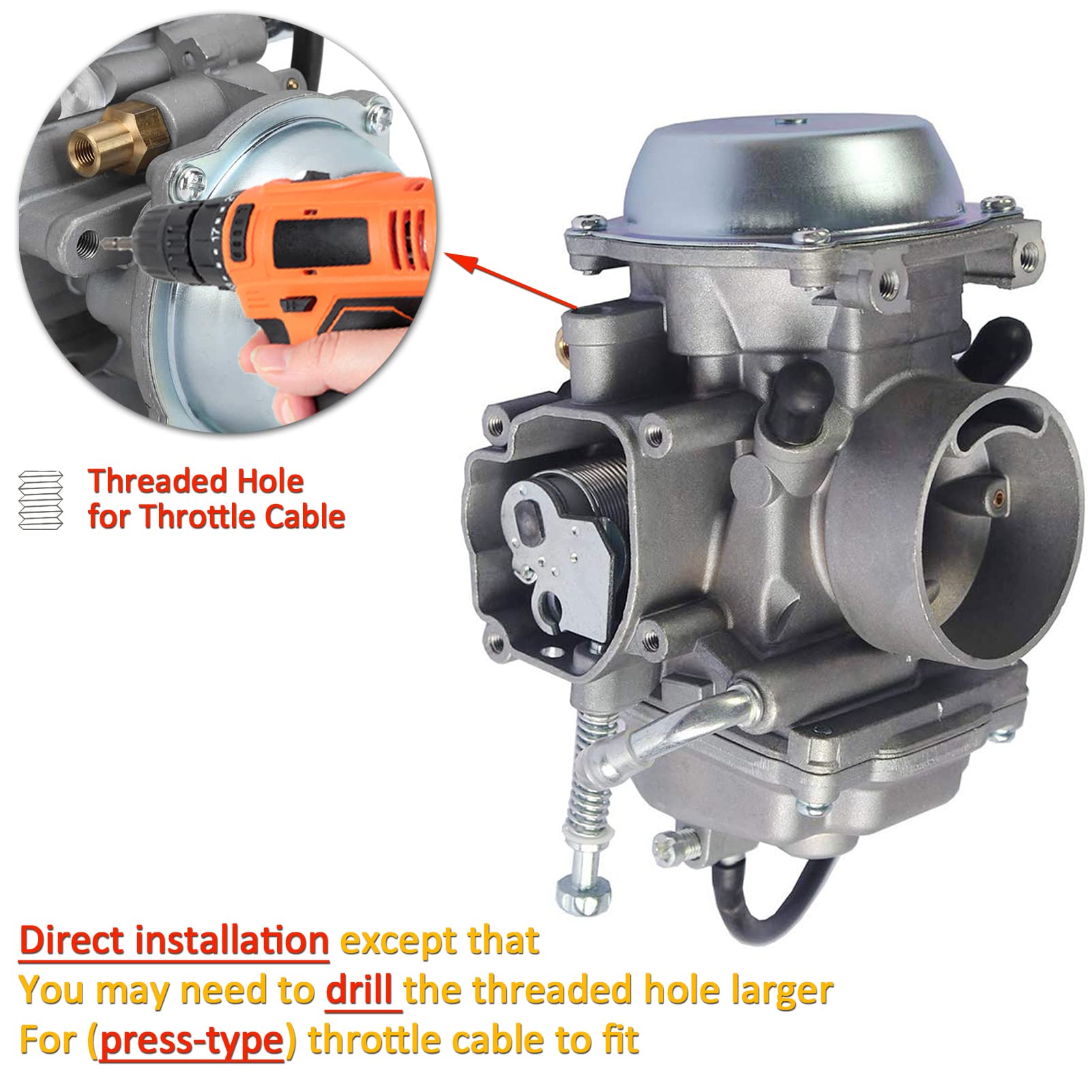 2000 Polaris Sportsman 500 Parts Replacement Carburetor For Polaris Sportsman 300 335 400 450 C 1183178 - Foto 2