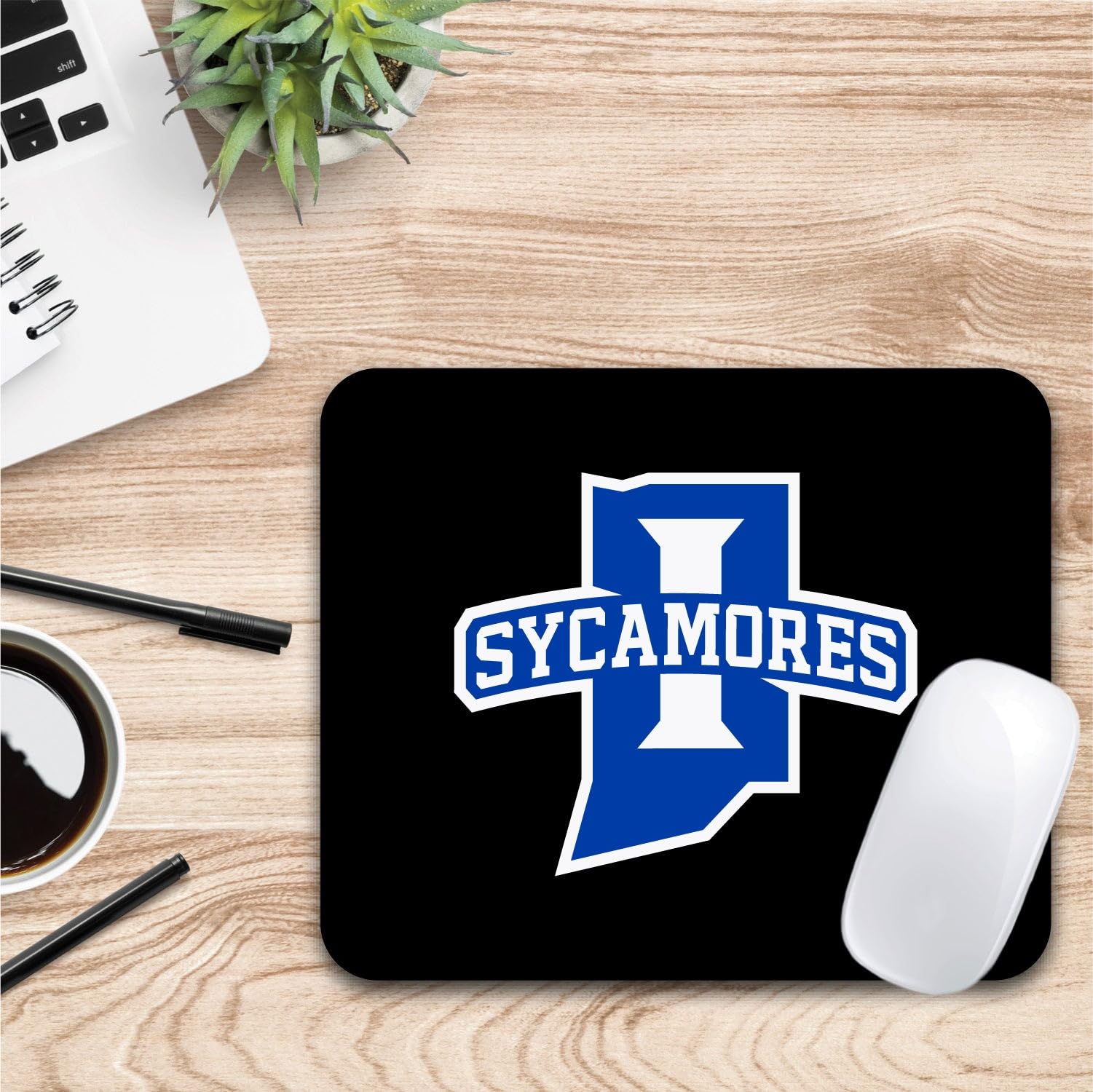 Mouse Pad, Fabric, Indiana State University Standard/Classic Black