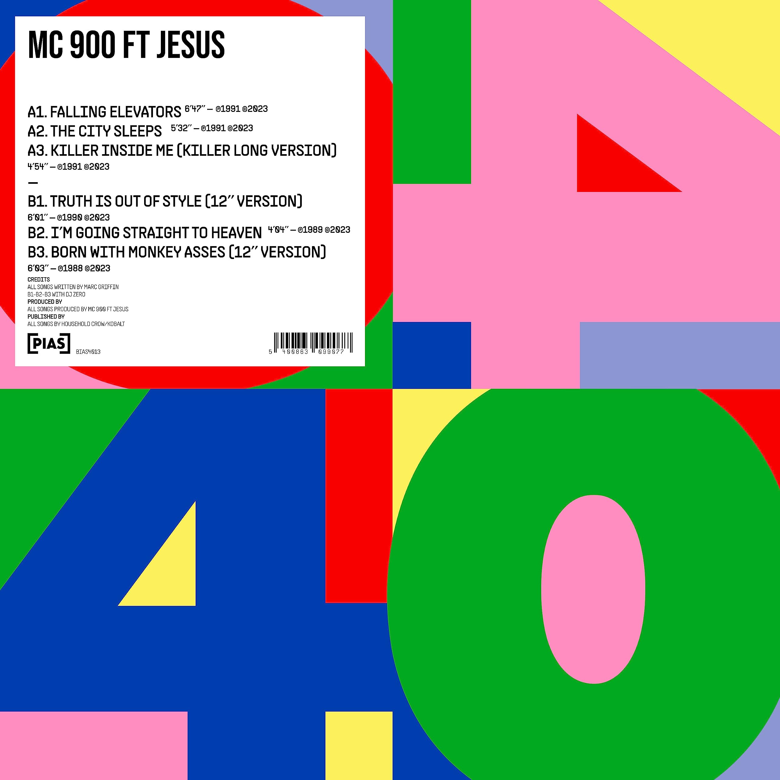 Mc 900 Ft Jesus [pias] 40 12 Inch Vinyl BIAS4013 NEW