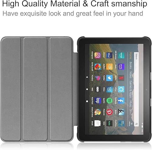 Miniatura 5 de Tablet Case Fits 8 inch Tablet,Snowwicase - SleepWake Slim Soft TPU Back Smart Magnetic Stand Protective Cover Cases,(Incompatible with iPad