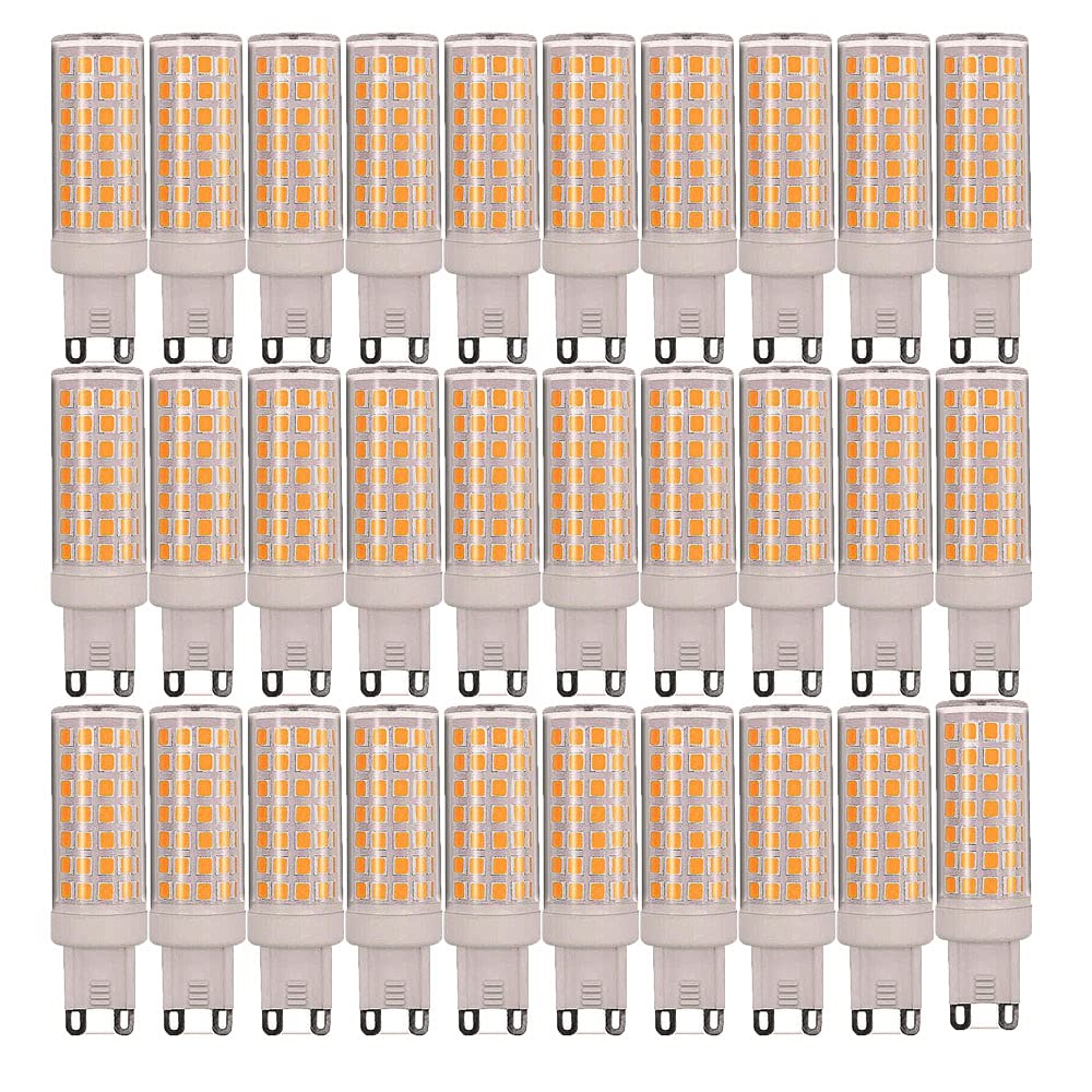 30er LED-Lampen G9 9W gleichwertige Halogenlampen 80W G9 800LM Energiesparlampen Lampenfassung G9 LED Lampe AC 220-240V Nicht Dimmbar Warmweiß 3000K G9 Kapsel