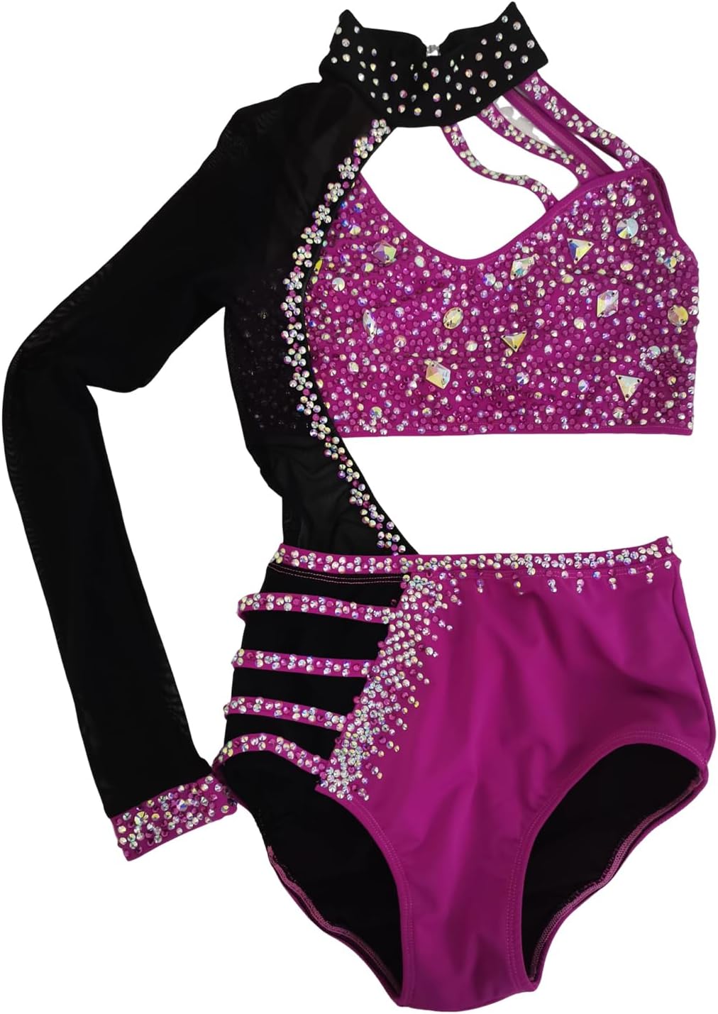 LIUHUO Lyrical Dance Costume Girls Competition Competitive Modern Costumes Group Customized Purple