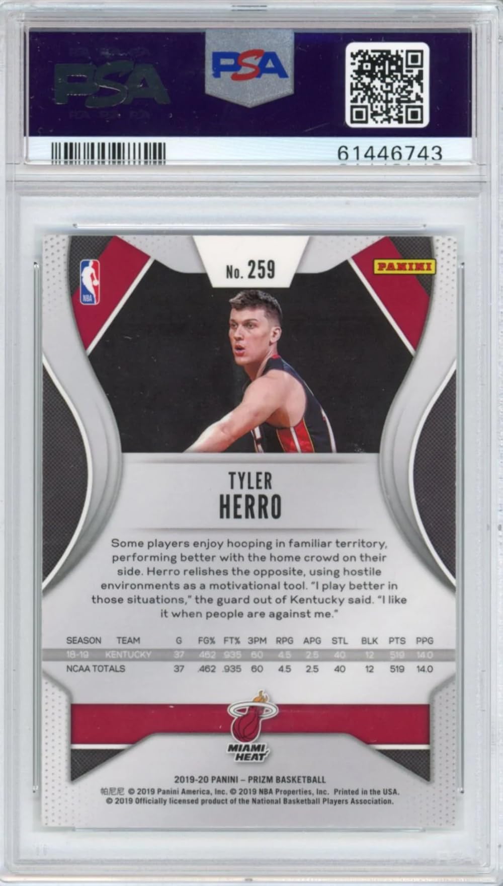 Panini prizm Tyler herro RC 149枚限定 PSA10