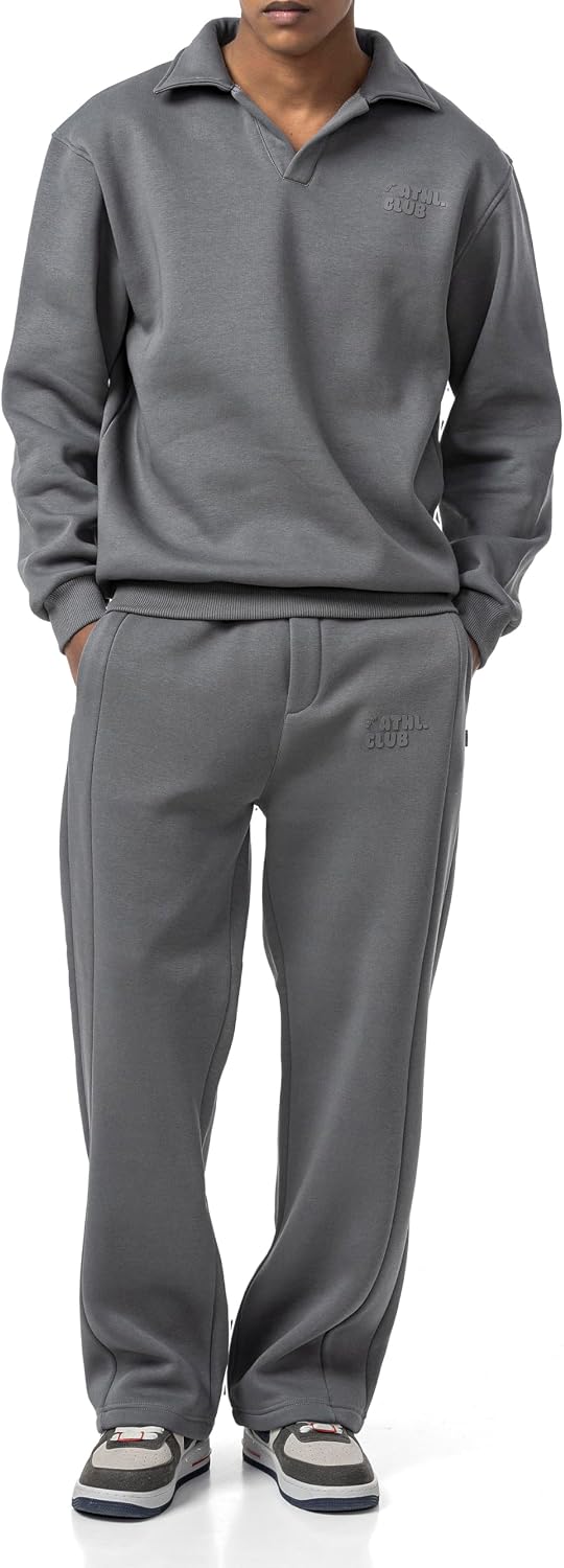 Redbridge Lässiges Sweat-Set mit Polokragen – Bequemer Zweiteiler im Oversized-Look