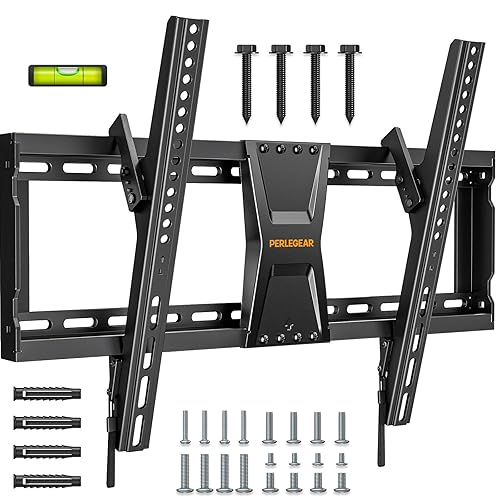 Perlegear Supporto TV Parete da 37-82 Pollici, Staffa TV Inclinabile