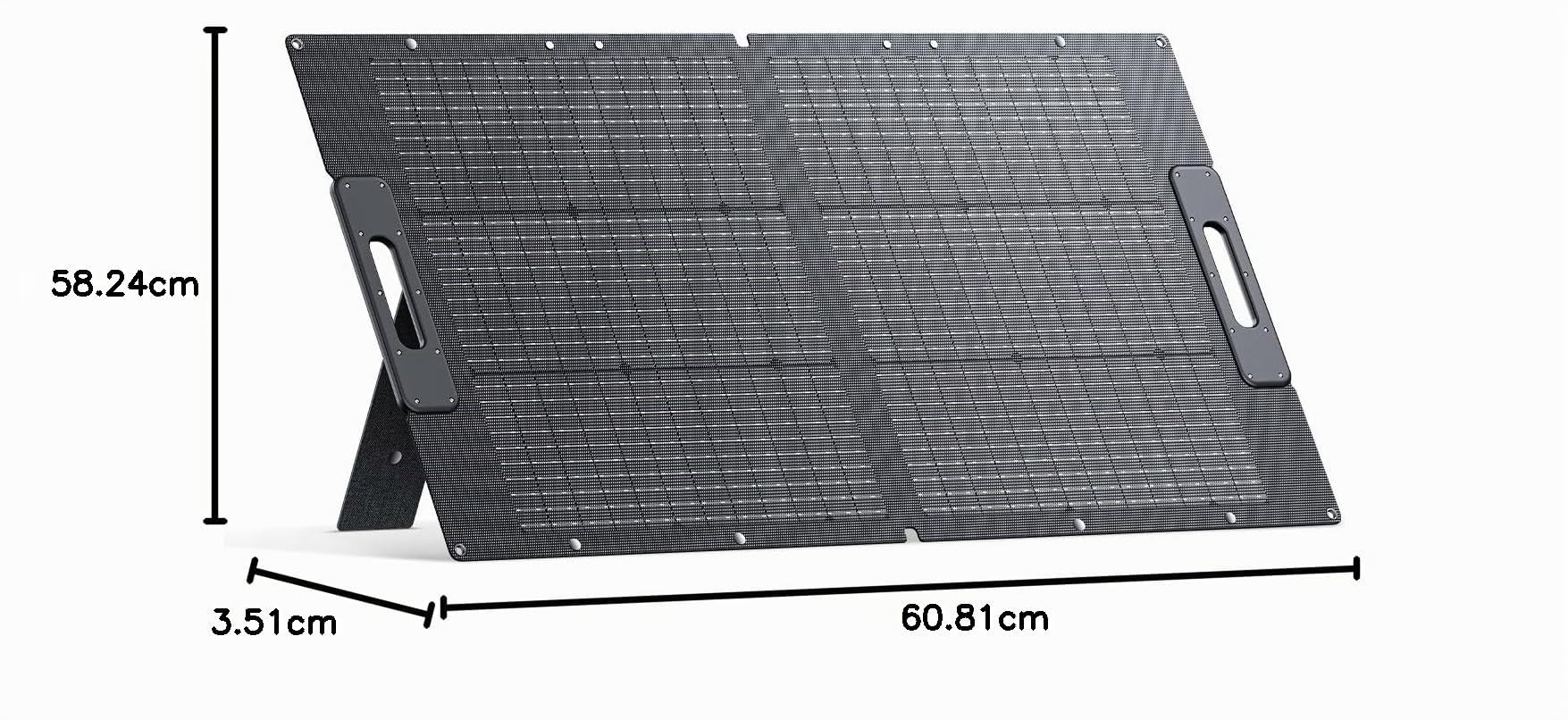 BLUETTI 100 Watt Pannello Solare per Centrale Elettrica EB3A AC2A AC70 AC50B AC180 AC200L, Con Supporto Regolabile, Pieghevole e Portatile Per Emergenza, Camper, Campeggio