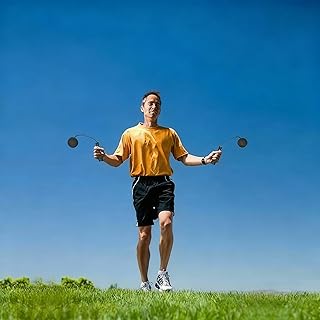 Cuerda de saltar inalámbrica con asas pesadas para entrenamientos de fitness en casa e interiores