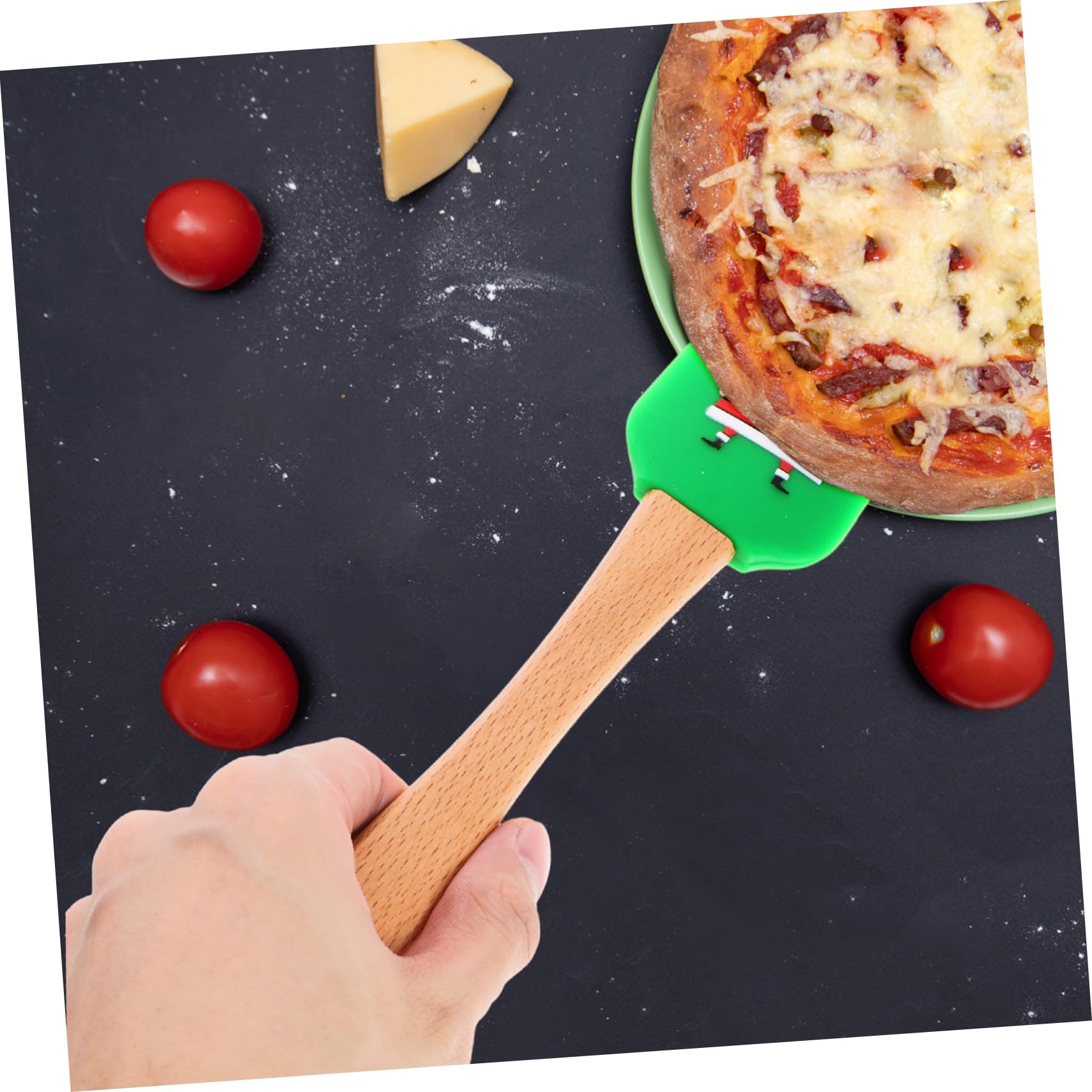 Alipis 5pièces Spatules de Cuisson Silicone Ergonomiques Ustensiles de Pâtisserie Pratiques Spatules de Cuisine Résistantes Chaleur pour Usage Quotidien Styles Assortis Plusieurs styles