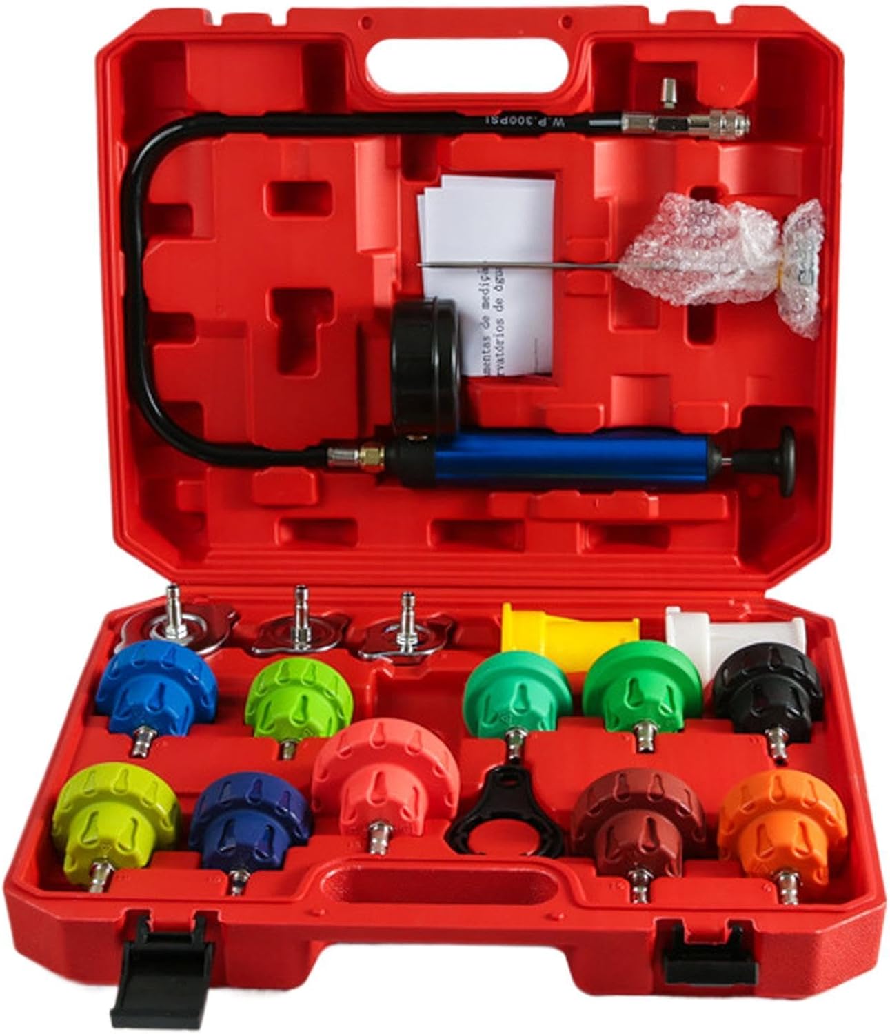 Pressure Tester for Coolant System, Quick Test Vacuum Refill, Car Cooling System Vacuum Fill Tool, for Diagnostic Detection Hydraulic Vehicle Truck Rv SUV