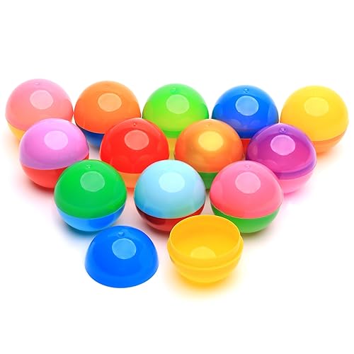 Máquina expendedora de cápsulas, cápsulas redondas de colores, 100 unidades vacías de 1.26 pulgadas, cápsulas de máquina de chicles a granel,