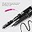 Vivienne Sab Brow Arcade Eyebrow Pencil - Fine Tip Pen with Spoolie Brush, Smudge-Proof Color for Cool-Toned Hair, Longwear Definition for Sparse Arches, Shade 04 Dark Grey, 0.035 oz