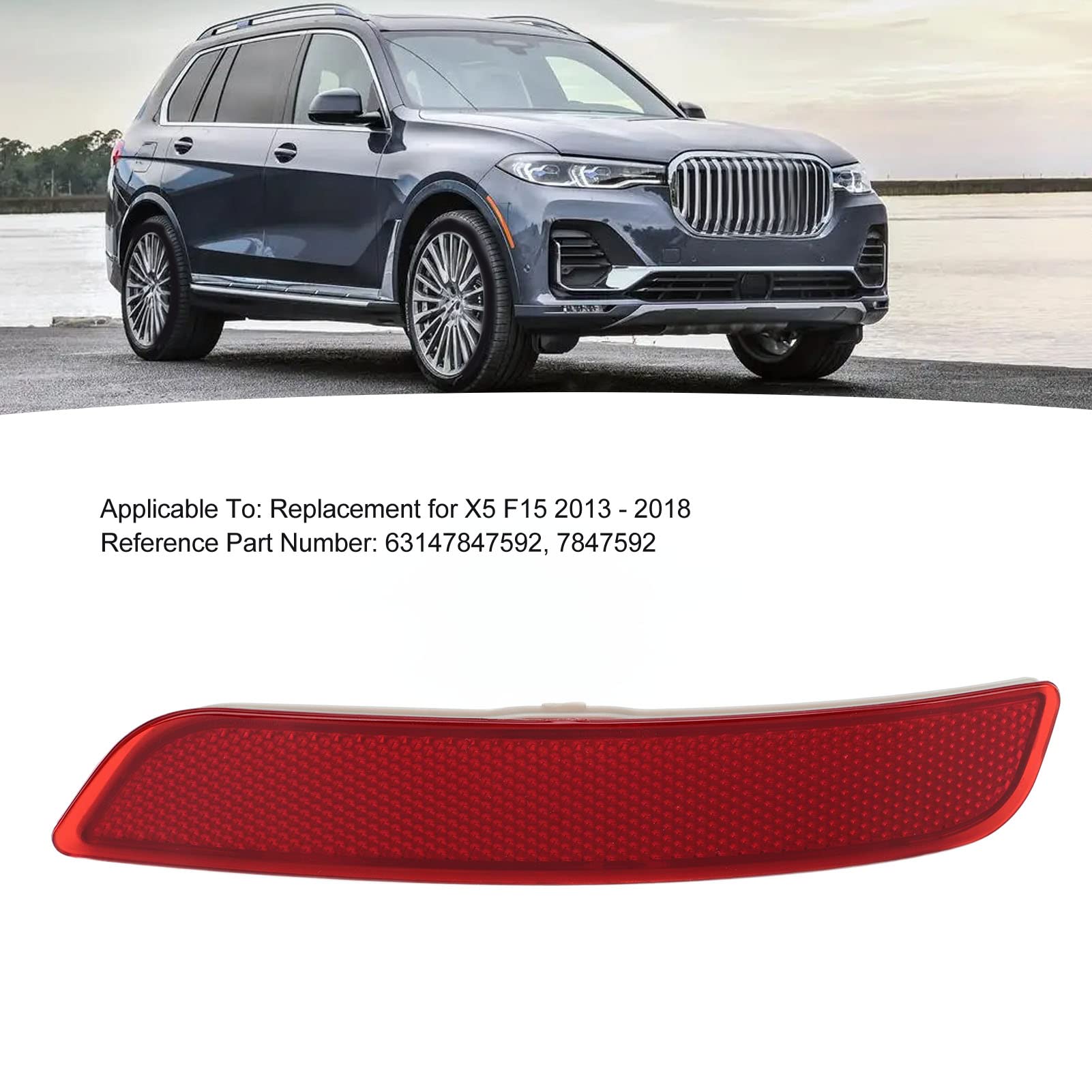 Amazon.com: Rear Bumper Reflector,63147847592 7847592 Rear Bumper 