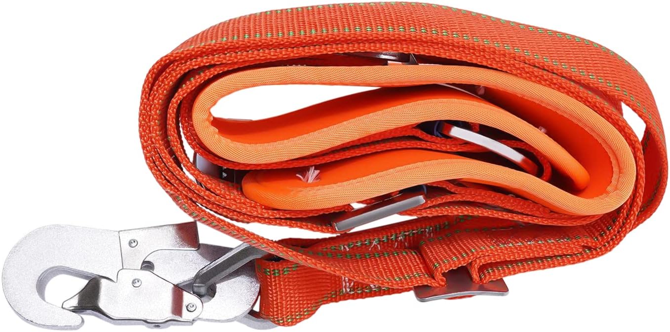 Tree Climbing Spikes Set - Upgraded Gear with Steel Forging, Adjustable Climbing Belt Rope Kit for Climbing, Picking Fruit, Indoor and Outdoor Sports