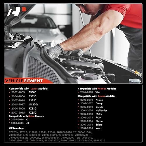 Miniatura 3 de A-Premium Motor de arranque compatible con los modelos Toyota, Lexus, Scion y Pontiac - Camry, RAV4, Corolla, Highlander, Sienna, Matrix, Avalon,