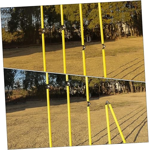 Miniatura 7 de Toddmomy 6 piezas de fútbol para hombre alrededor del poste de fútbol de agilidad poste de entrenamiento de fútbol poste de entrenamiento de