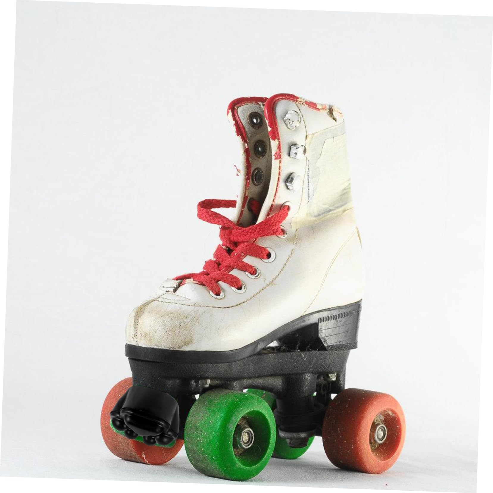 Milisten Col De Freinage en Caoutchouc Glace Patinage Plaquettes De Frein Doigt De Pied Accessoire De Patins À roulettes Butées De Frein Métal Noir