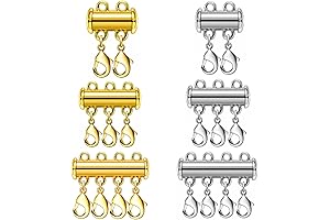 Two Necklace Clasp Layering Clasps for Jewelry Making