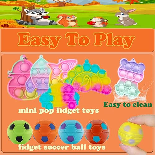 Miniatura 3 de YOAUSHY 67 piezas de recuerdos de fiesta para niños, juguetes de caja del tesoro para el aula, juguetes de caja de premios, premios de aula, bolsas