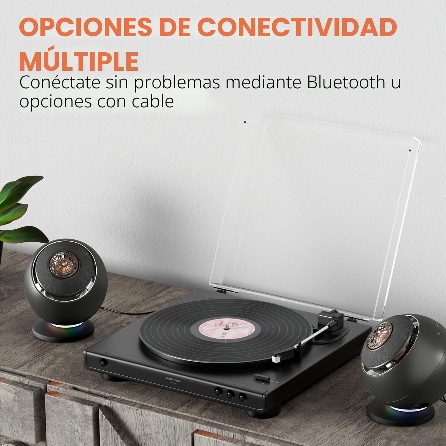 CREATIVE Pebble Nova Altavoces Premium 2.0 con USB-C, Bluetooth 5.3 e iluminación RGB Personalizable, Audio por USB y Puerto para Auriculares, para PC y Mac (Negro)