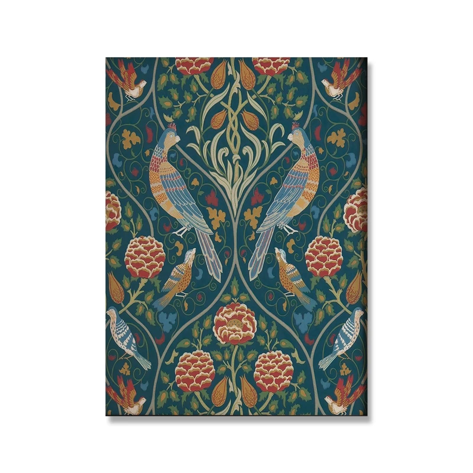 FOKTMS Stampa su tela di William Morris Victoria and Albert Museum Exhibition Poster London Underground Art Nouveau, decorazione 40 x 60 cm, senza cornice