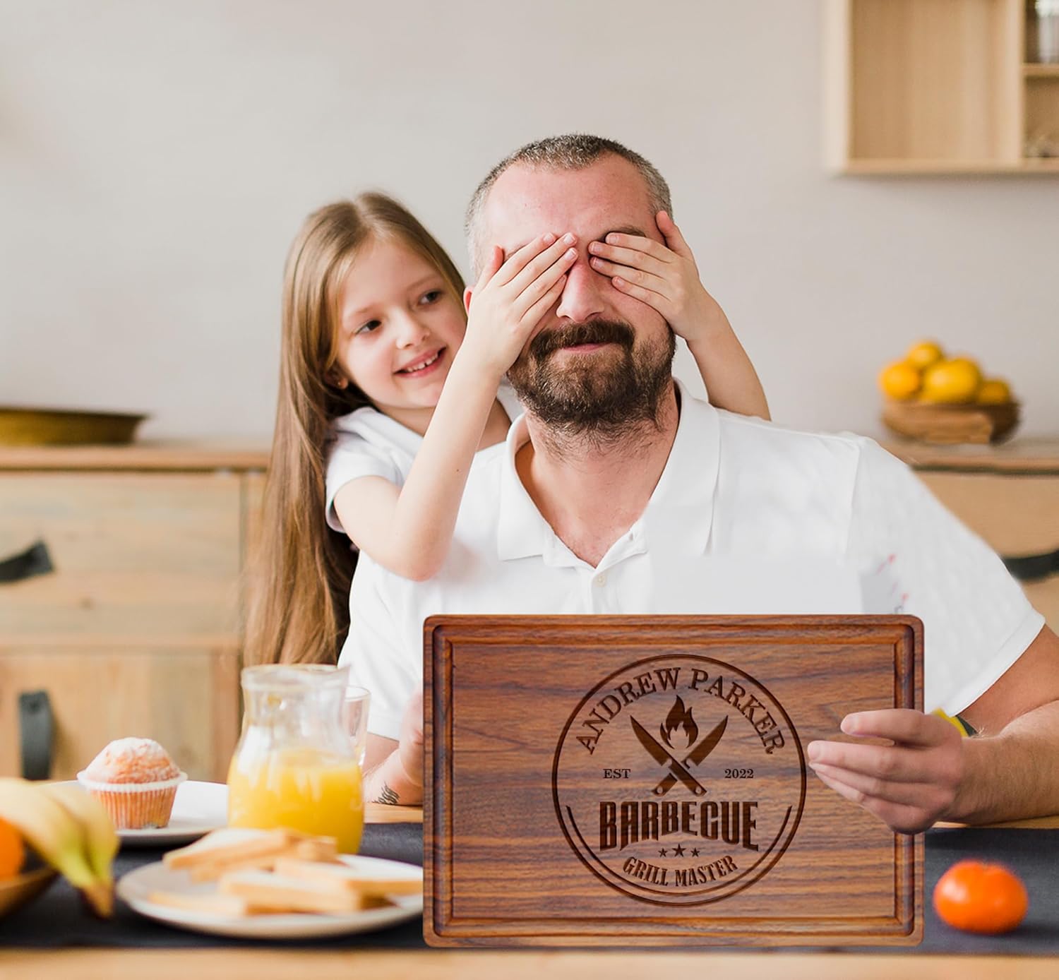 Silveroy Custom Engraved Wood Cutting Boards For Men, Dad or Grandpa - A Gift For Birthday, Father's Day, Anniversary and Christmas - Long Lasting Customized Gift Idea For All Men Who Loves Bbq