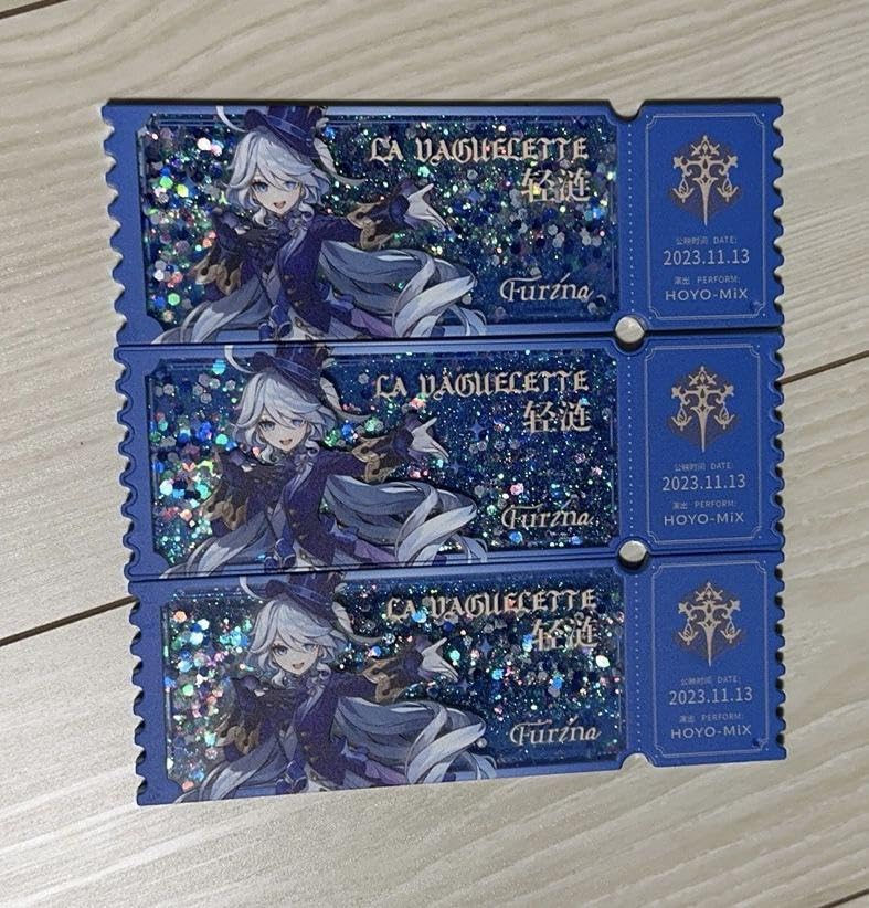 Amazon.co.jp: 原神コラボ フリーナ アクリル流砂チケット 公式