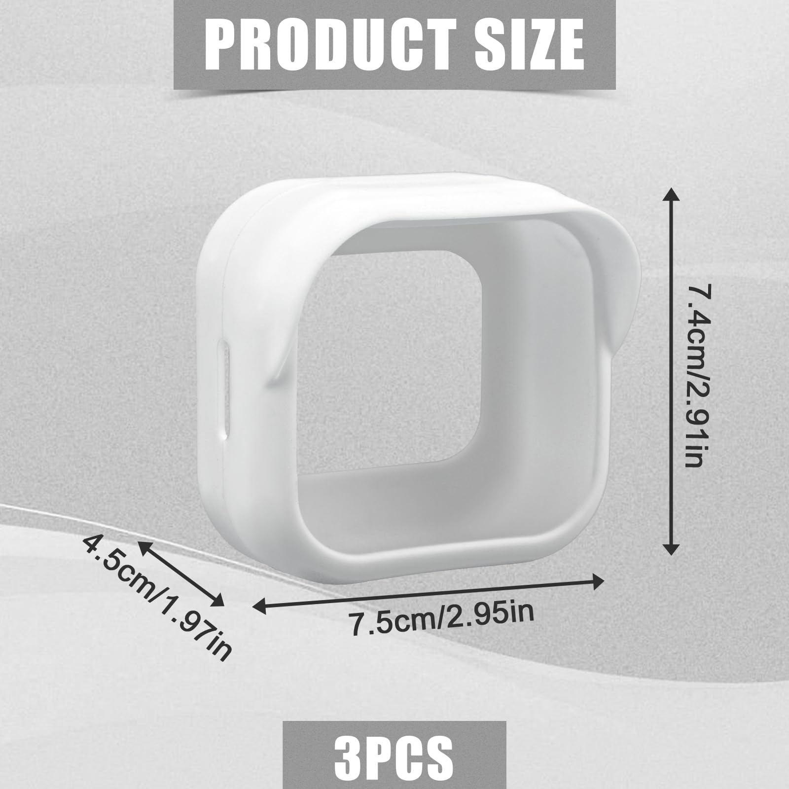 PEUTIER 3pz Camera Cover per Blink Outdoor 4 Nuovissimo (4a Generazione), Cover per Fotocamera Custodia in Siliconi Accessori Fotocamera per Telecamera di Sicurezza Intelligente (Bianco)